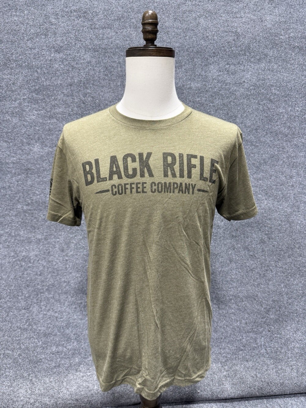 Black Rifle Coffee Company T Shirt Mens Medium Green BRCC American Flag USA